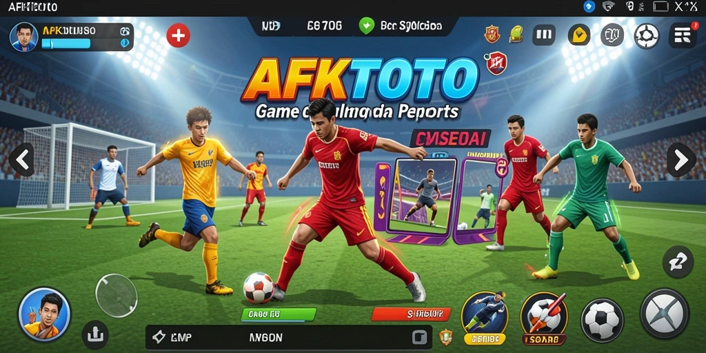 Screenshot gameplay AFKTOTO menampilkan aksi seru dalam pertandingan olahraga.