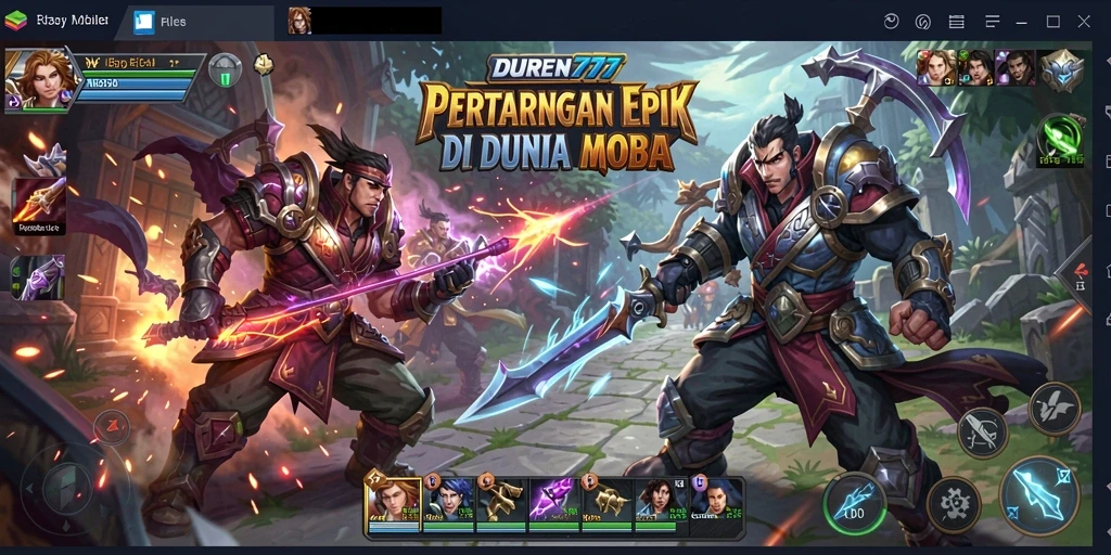 Tampilan gameplay intens dan strategis di DUREN777.