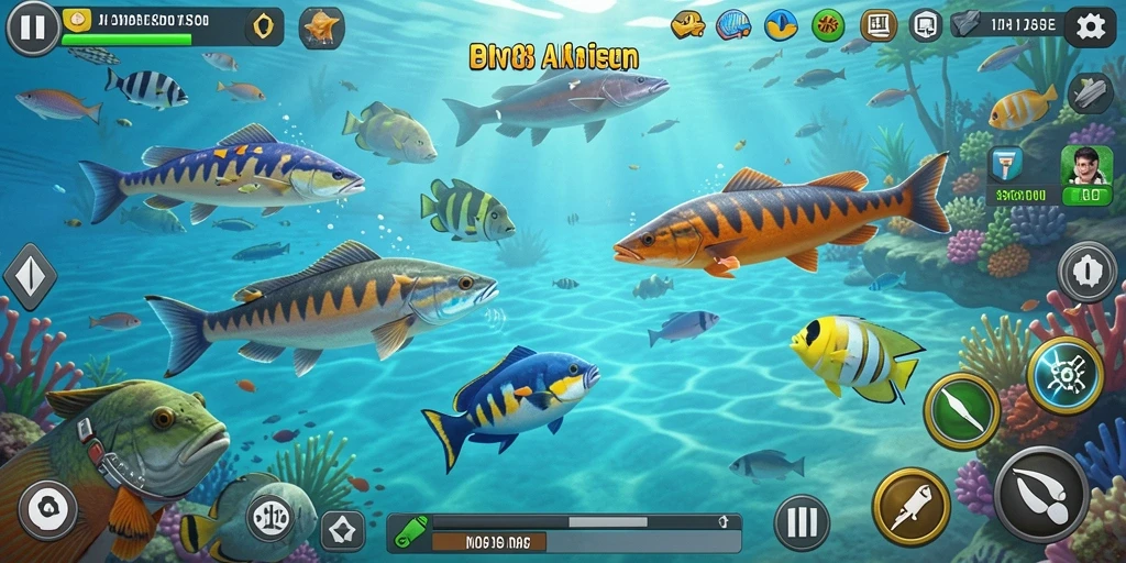 Tampilan seru gameplay tembak ikan di FO8.
