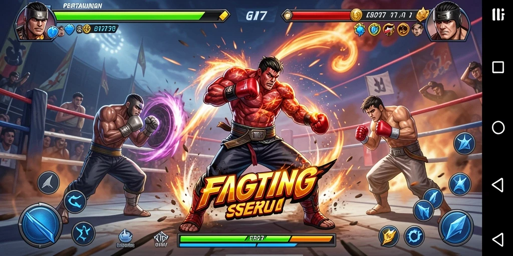 Tangkapan layar gameplay GN777 yang menampilkan pertarungan mendebarkan.