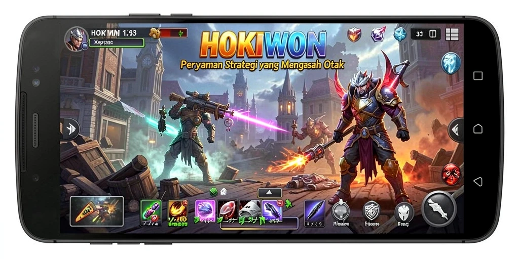 Screenshot HOKIWON menampilkan momen strategis dalam gameplay.