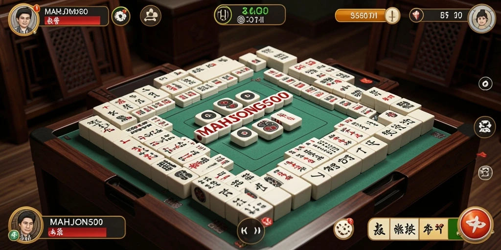 Tampilan gameplay santai MAHJONG500 dengan teka-teki menarik dan grafis menawan.