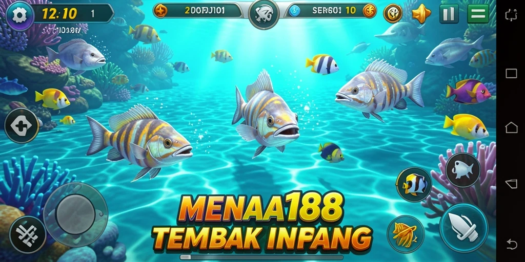 Tampilan gameplay MENARA188 Tembak Ikan yang mendebarkan dan menarik.
