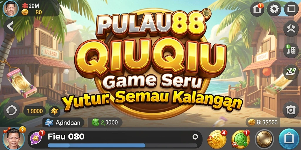 Screenshot gameplay PULAU88 yang penuh aksi dan strategi QiuQiu.