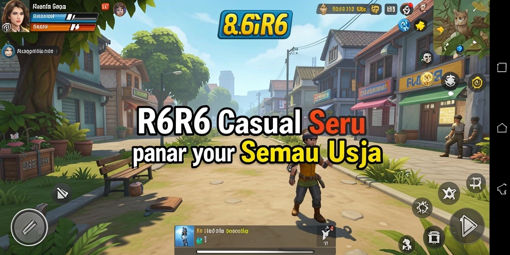 Tampilan gameplay R6R6 yang seru dan menghibur.