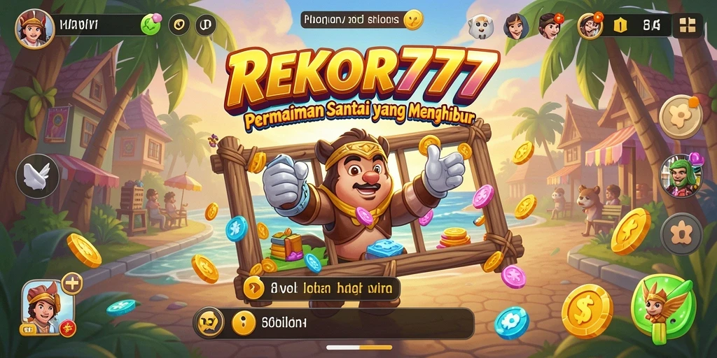 Tangkapan layar gameplay <strong>REKOR777</strong> yang menampilkan kemeriahan permainan santai.