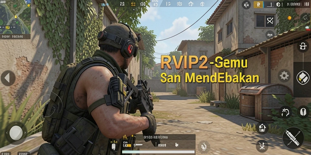 Tampilan gameplay RVIP2 yang menegangkan dengan aksi pertempuran intens.