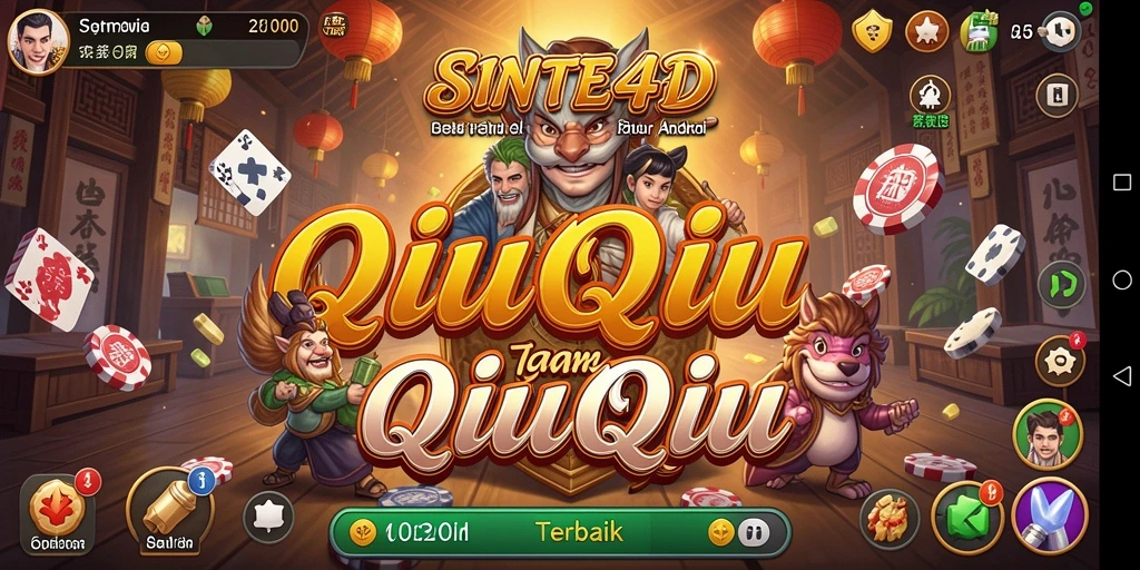 Tampilan gameplay QiuQiu yang seru dan interaktif.