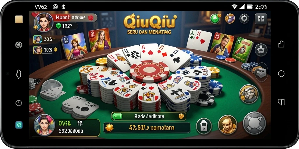 Gameplay seru QiuQiu di VV62 dengan tampilan menakjubkan.